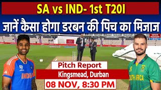 South Africa vs India Durban Kingsmead Pitch Report  Durban Pitch Report  1st T20I Match [upl. by Allisirp]