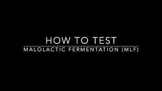 How To Test Malolactic Fermentation MLF [upl. by Ysle541]