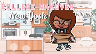 Aesthetic college makeover in New York City  with voice a preppy Toca Boca roleplay￼ ￼ [upl. by Aicrag]