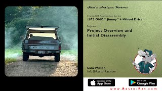 Project Introduction and Disassembly  Segment 01 – 1972 GMC “Jimmy” [upl. by Priebe390]