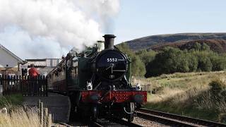 LMS 41241 amp GWR 5552 Prairie tanks at Pontypool amp Blaenavon Railway Steam Gala 2024 [upl. by Richelle]