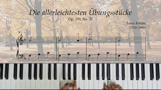 Grade 1 Piano Melody in F No 27 from Die allerleichtesten Übungsstücke op 109 by Louis Köhler [upl. by Esetal]