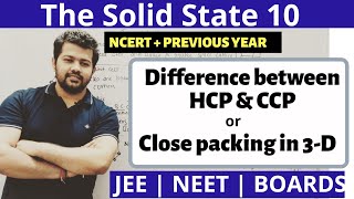 The Solid State 10  Difference between HCP and CCP Hexagonal Close Packing and Cubic Close Packing [upl. by Nairehs]