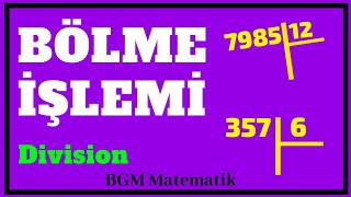 Bölme İşlemi Nasıl Yapılır Örnekler Konu Anlatımı [upl. by Nuyh685]