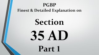 Section 35AD  100 deduction for Cap Exp [upl. by Keraj]