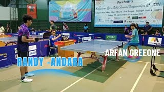 SINGGASANA OPEN X KATEGORI U19 ARFAN  GREEONE VS RANDY  ANDARA [upl. by Bilat]