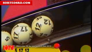 Resultados de Loto y Loto más de LEIDSA  miércoles 26 de septiembre 2018 [upl. by Alpheus]