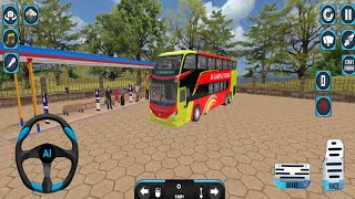 Real Offroad Bus Driving 2023  Coach Uphill Bus Drive Simulator 3D Bus Game  Android GamePlay [upl. by Ellerihs]