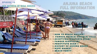 ANJUNA BEACH 🏖️ GOA full information video 💯📍 [upl. by Matelda]