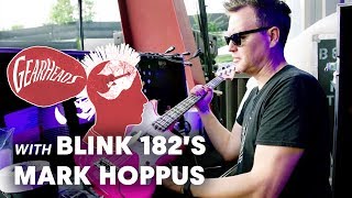 blink182s Mark Hoppus Shows off the Basses He Tours With  Gearheads [upl. by Nnyrat]