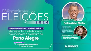 Diálogos Simers  Eleições 2024  Porto Alegre Sebastião Melo MDB [upl. by Sidon]