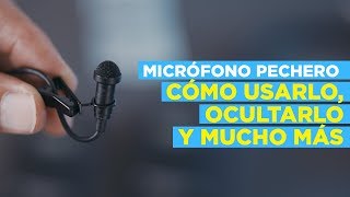 Cómo usar el micrófono pechero ► Todo sobre el LAVALIER [upl. by Changaris]