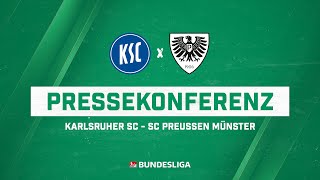 Pressekonferenz Karlsruher SC  SC Preußen Münster 11 [upl. by Crista888]