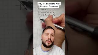 Day 41 Equations with Modulus Functions • 100 Days of ALevel Maths 🧮 [upl. by Ilenna]