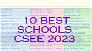 BEST 10 SCHOOLS FORM FOUR RESULTS 2023 [upl. by Brieta536]