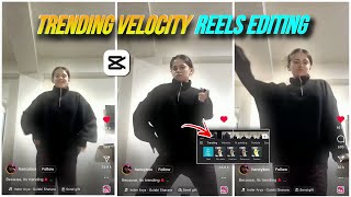 Instagram Viral Velocity Reels Tutorial  Velocity Edit Tutorial Capcut  Video Editing [upl. by Naasah]