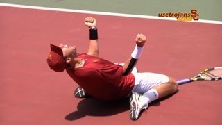 Steve Johnson  2012 NCAA Championship Point and Celebration [upl. by Dex701]