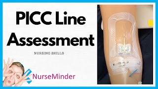 PICC Line Assessment Nursing Skills [upl. by Atiuqin]