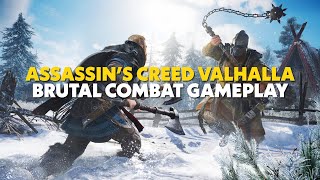 Assassins Creed Valhalla Combat Gameplay [upl. by Ahsurej]