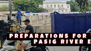 Preparations for the opening of Pasig River Esplanade ngayong gabi na 🇵🇭 [upl. by Justina]