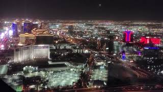 Las Vegas Strip Nighttime Flyover in a Helicopter [upl. by Netsirhk]