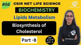 Biosynthesis of Cholesterol  Biochemistry  NET LIFESCIENCE [upl. by Htide496]