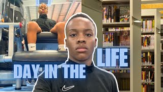 Day in The Life of a Teenage Aspiring Footballer  Gym Leg day and School [upl. by Finn]