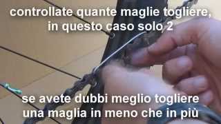 Corretta lunghezza catena mtb tutorial [upl. by Annaiuq]