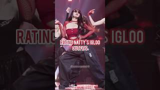 🧊Rating Nattys Igloo outfits igloo natty kissoflife kpop shorts outfit rating [upl. by Reinar362]