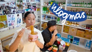 vlogmas day 05 ♡ korean convenience store amp walking our dog [upl. by Mairam]