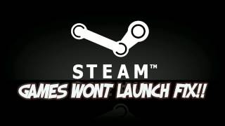 Steam Games Not Launching FIXED [upl. by Macnamara]