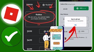 Come risolvere quotCi dispiace al momento non puoi effettuare acquistiquot Roblox  Roblox Mobile [upl. by Mcmurry]