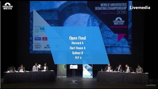 Thessaloniki WUDC 2016  Finals  Open Final [upl. by Meri]