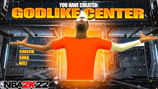 BEST CENTER BUILD in NBA 2K22 DEMIG0D GAMEBREAKING CENTER BUILD Best Badges 2K22 Best Build [upl. by Anirtik]