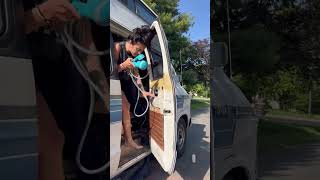 Van Life Shower FAIL vanlife vanbuild vanconversion [upl. by Dara150]