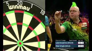 Peter Wright Close To Bizarre Bust After Miscount From 159 [upl. by Elaweda]