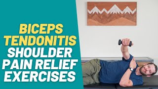 The 8 BEST Exercises for Biceps Tendonitis Shoulder Pain Relief  PT Time with Tim [upl. by Nefets]