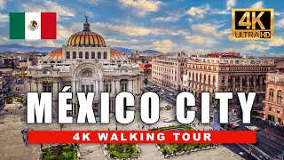 🇲🇽 4K Mexico City Walking Tour  Historical Centre La Condesa and Zona Rosa  4K Ultra HD 60fps [upl. by Esra288]