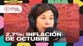 La inflación de octubre fue 27 declaraciones de Luis Caputo y Milei DeAcáEnMás [upl. by Lynnell]