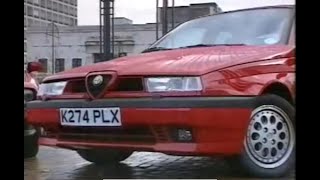 Alfa Romeo 155 Quadrifoglio Cloverleaf  Top Gear 1992 Jeremy Clarkson [upl. by Eeltrebor]