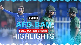 Bangladesh Beat Afghanistan to Level the Series  Full Match Short Highlights  2nd ODI  Sharjah [upl. by Balf842]