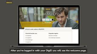 MijnONVZ Logging in with DigiD [upl. by Rape]