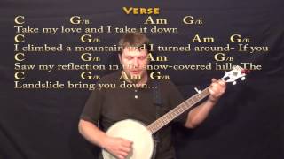 Landslide Fleetwood Mac Banjo Cover Lesson [upl. by Conlon]