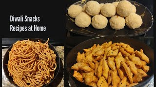 Diwali Snacks recipes in TamilSpicy diamond chipsRava LadooSev Snack recipe [upl. by Sheelagh]