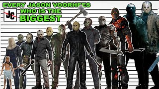 EVERY JASON VOORHEES  Friday the 13th 19802023  Size Comparison [upl. by Akiras]