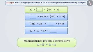 Commutative Property of Integers  Part 23  English  Class 7 [upl. by Ytsanyd255]