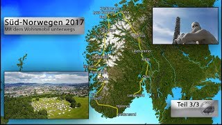 SüdNorwegen Sommer 2017 Teil 33 Mit dem Wohnmobil unterwegs [upl. by Amary]