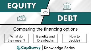 Equity vs Debt Financing  Meaning benefits amp drawbacks choosing the most suitable [upl. by Ellemrac262]