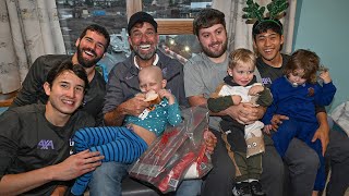 Liverpool Mens Squad Make Annual Christmas Visit to Alder Hey [upl. by Aerb]