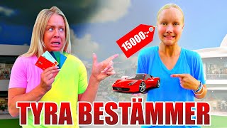 TYRA BESTÄMMER  14ÅRING LÅNAR MITT VISA KORT 💲💲💲 [upl. by Naujal]